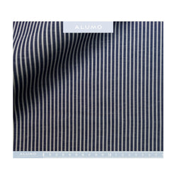 Navy/White Stripe Zephirlino Shirt - Bespoke - New - Emma Willis