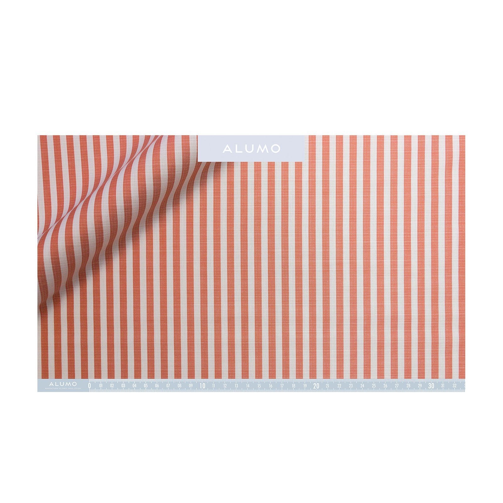 Orange Butcher Stripe Arolla Cotton Shirt - Bespoke - New - Emma Willis