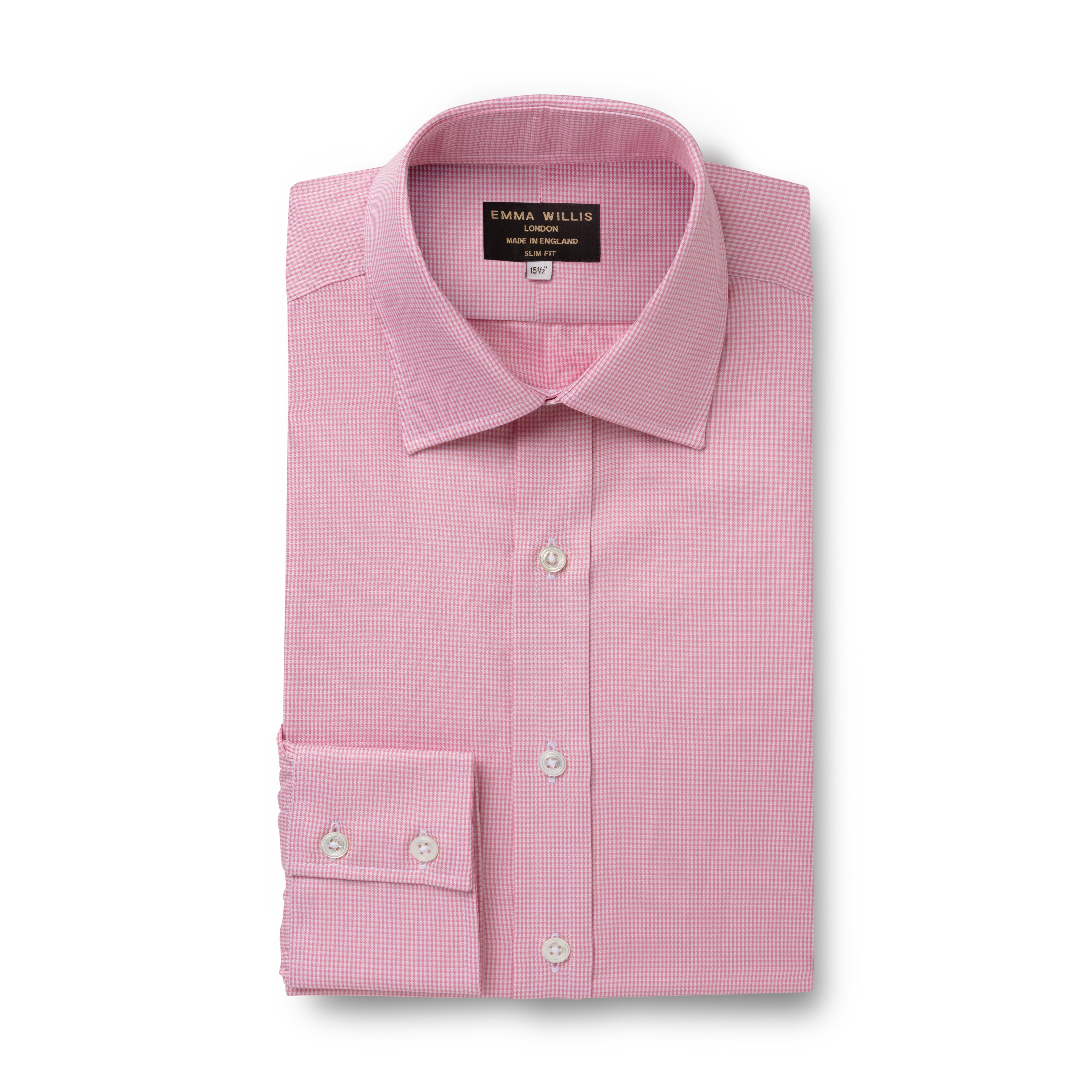 Pink Houndstooth Twill Soprano Shirt - Emma Willis