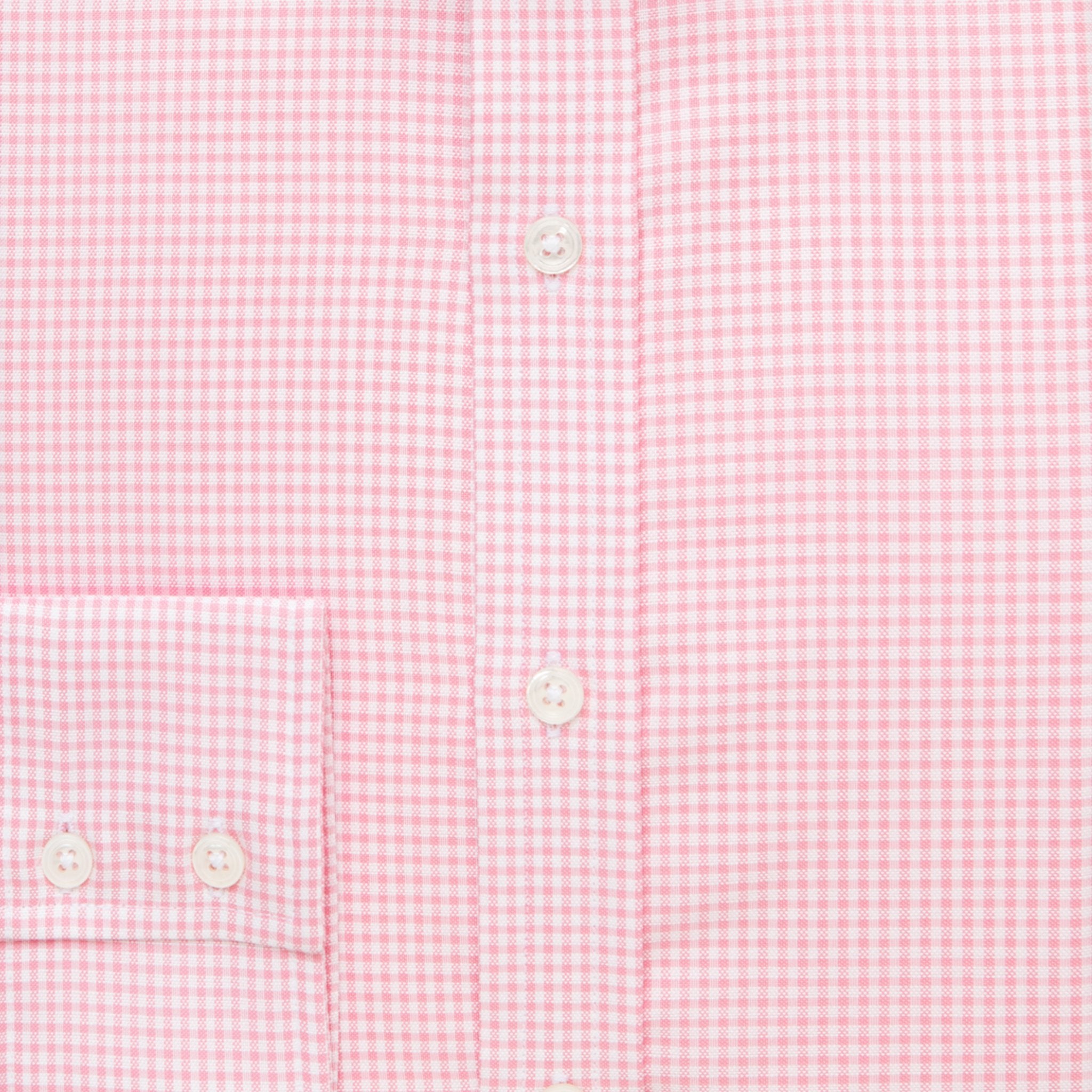 Pink Oxford Check Cotton Shirt - Bespoke freeshipping - Emma Willis