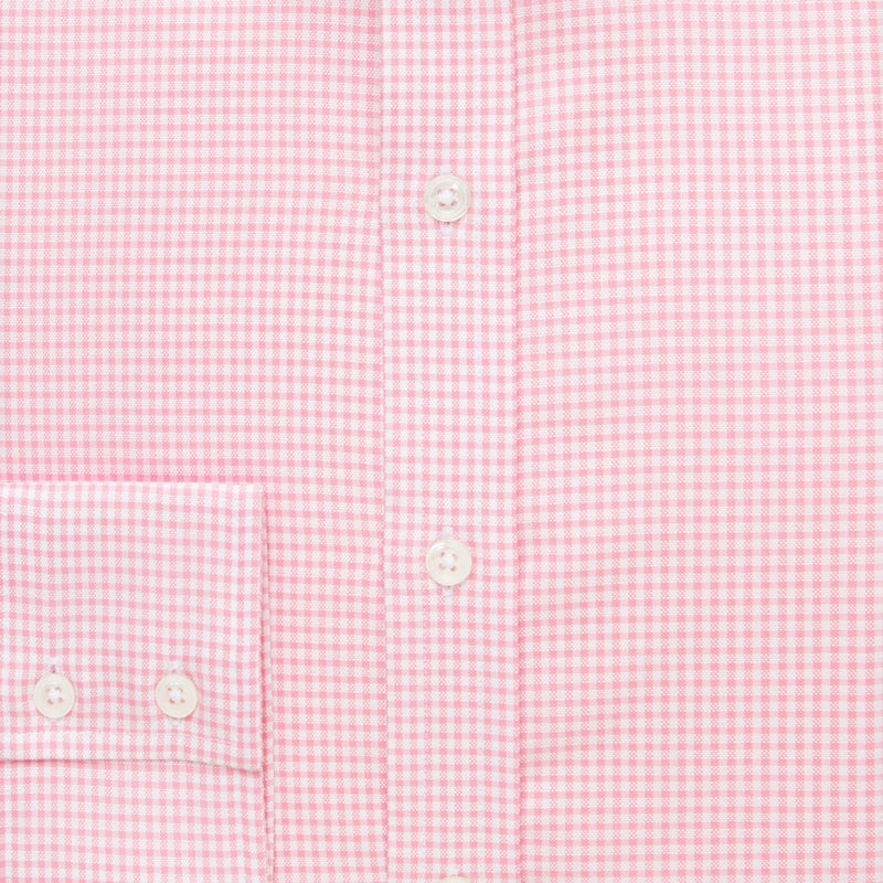 Pink Oxford Check Cotton Shirt freeshipping - Emma Willis