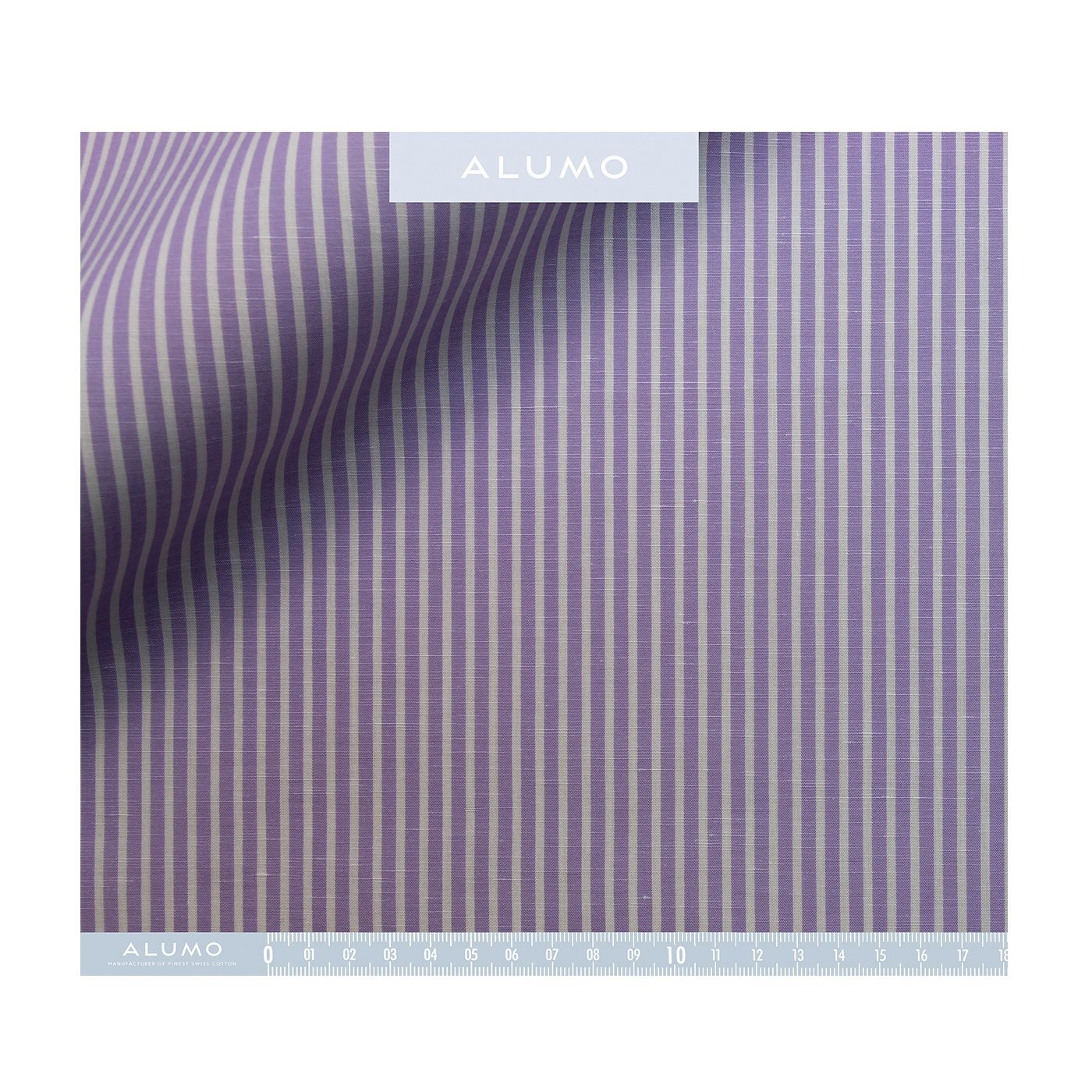 Purple/White Stripe Zephirlino Shirt - Bespoke - New - Emma Willis