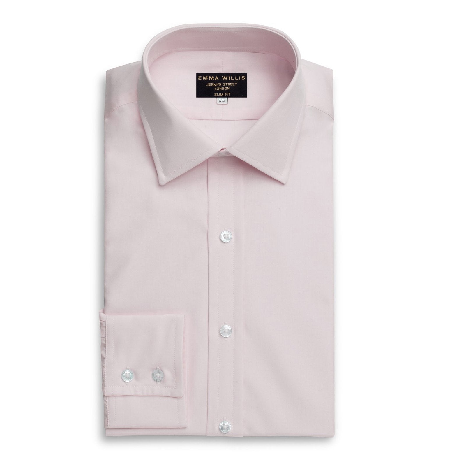 Shell Pink Supraluxe Cotton Shirt - Bespoke - New - Emma Willis