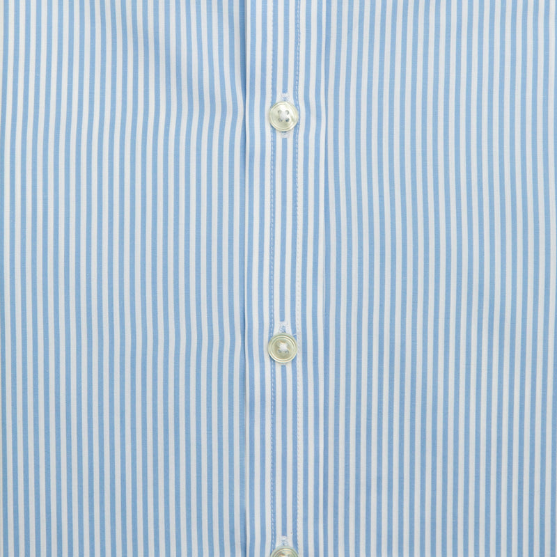Sky Bengal Stripe Cotton Shirt freeshipping - Emma Willis