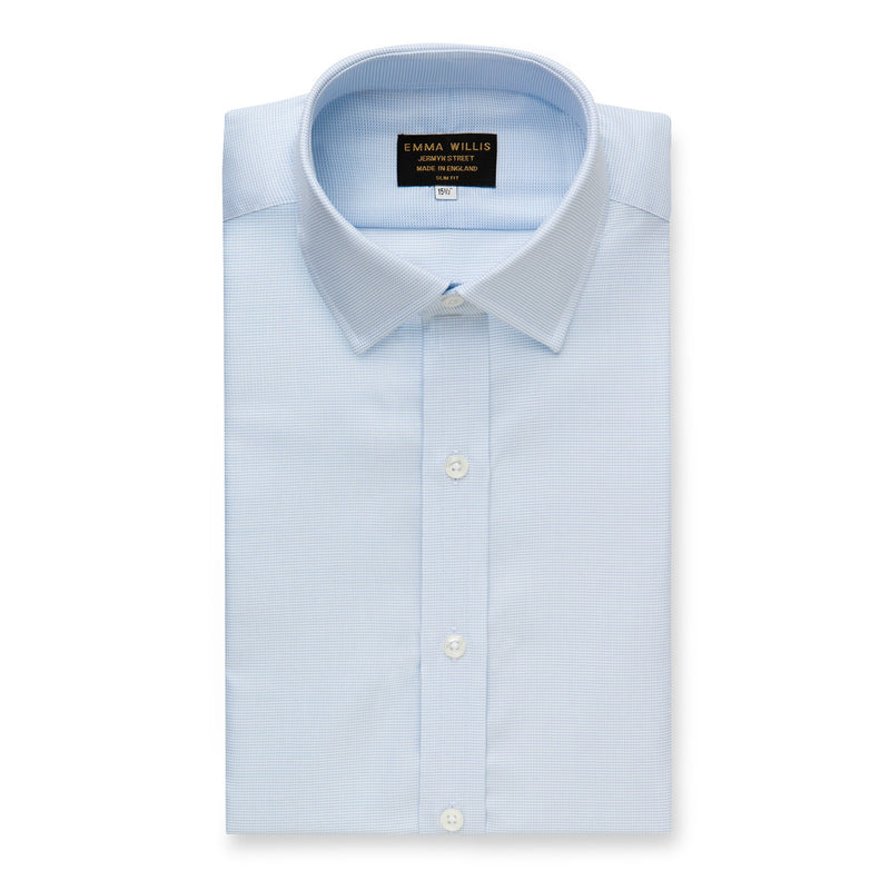 Sky Genio Cotton Shirt - Bespoke Pattern freeshipping - Emma Willis