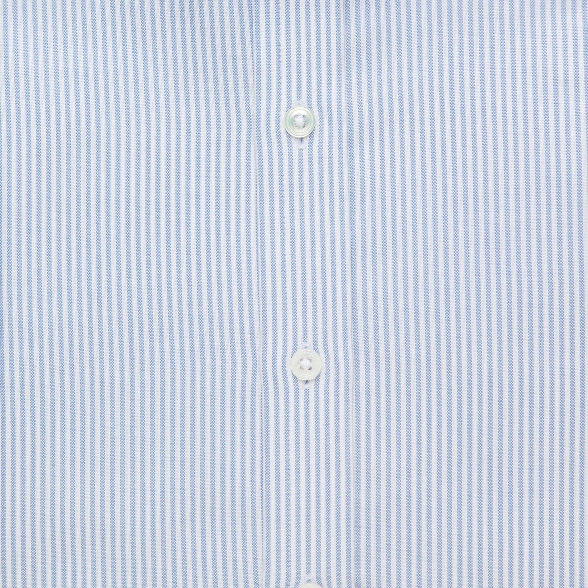 Sky Oxford Stripe Cotton Shirt freeshipping - Emma Willis
