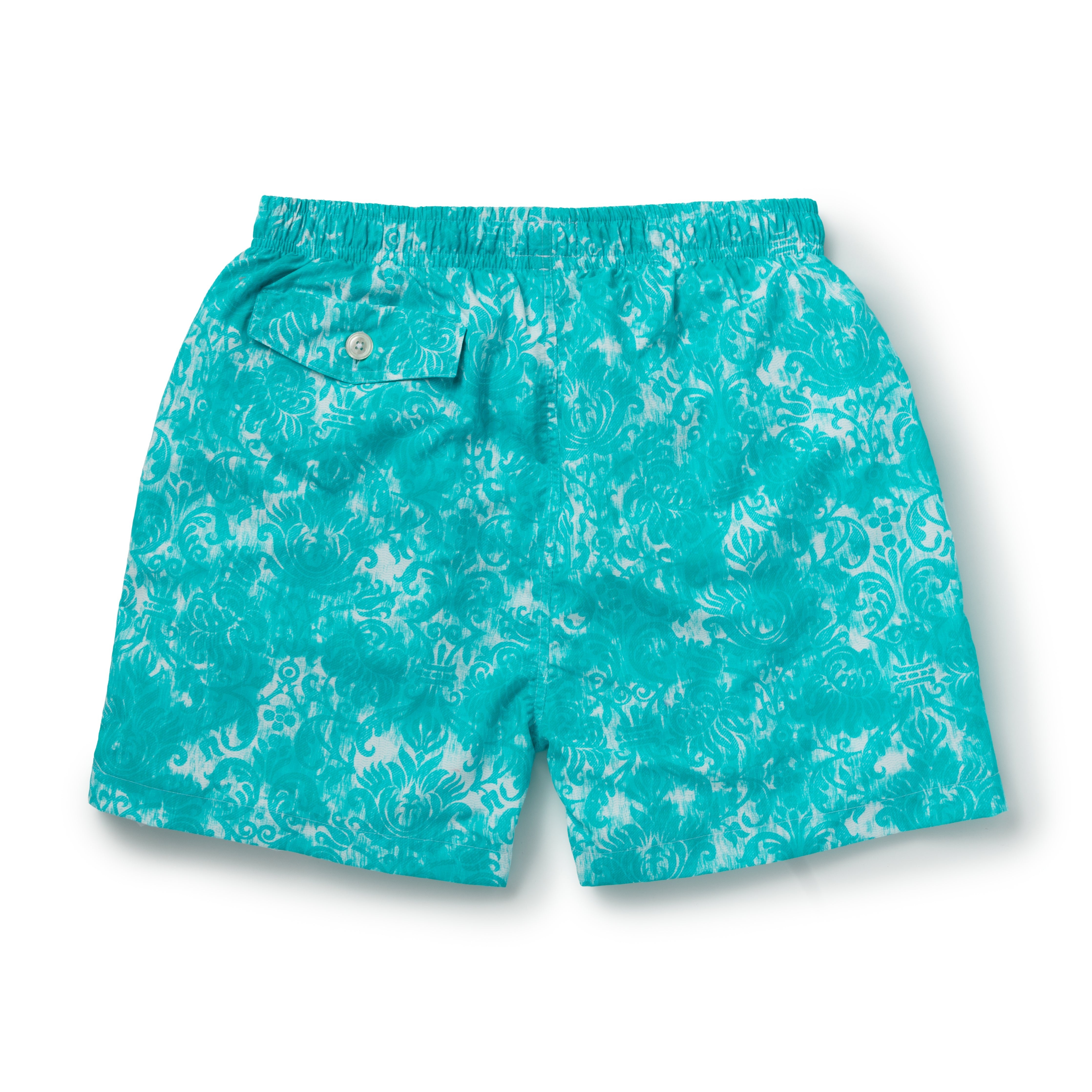 Turquoise Fronds Swimming Trunks - New - Emma Willis