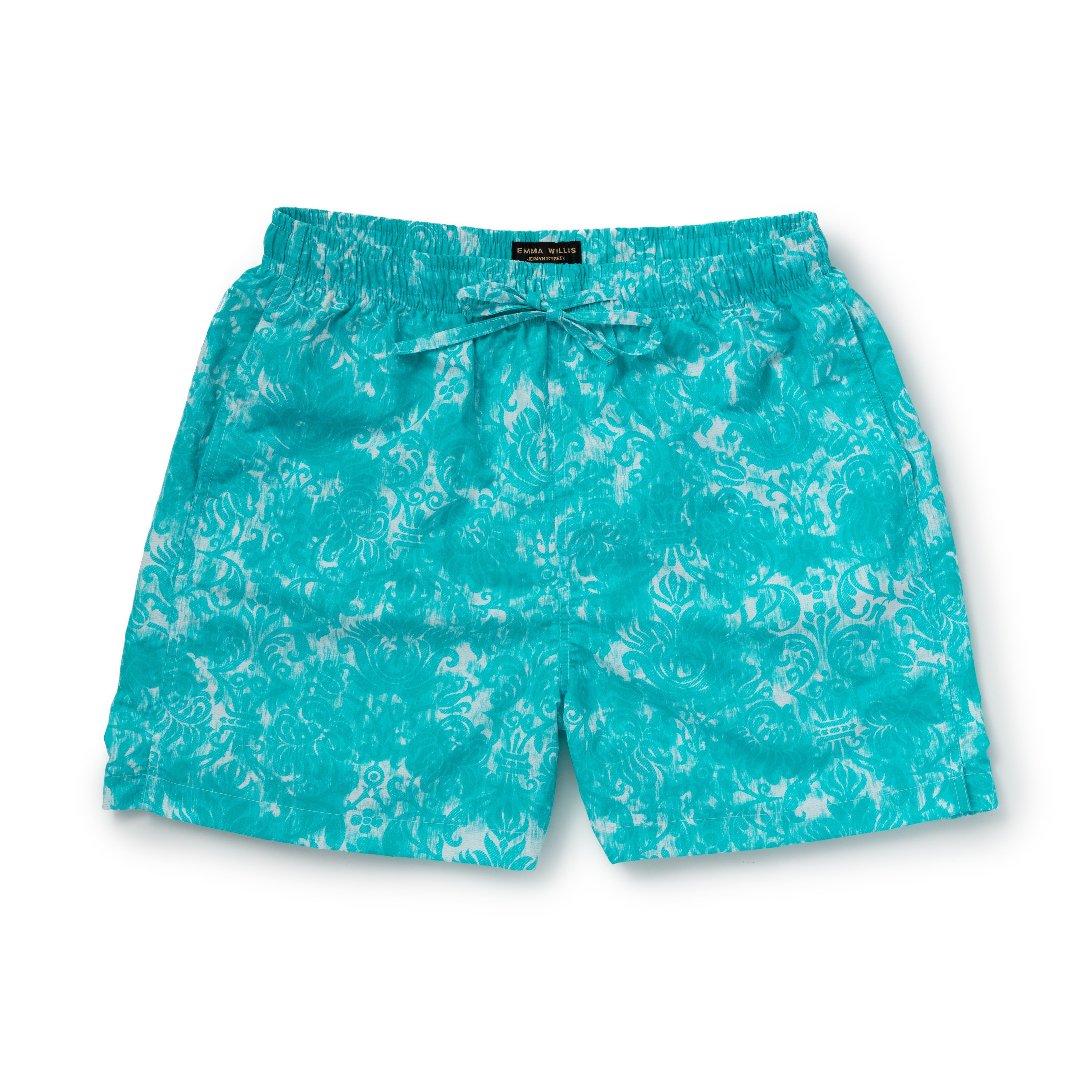 Turquoise Fronds Swimming Trunks - New - Emma Willis