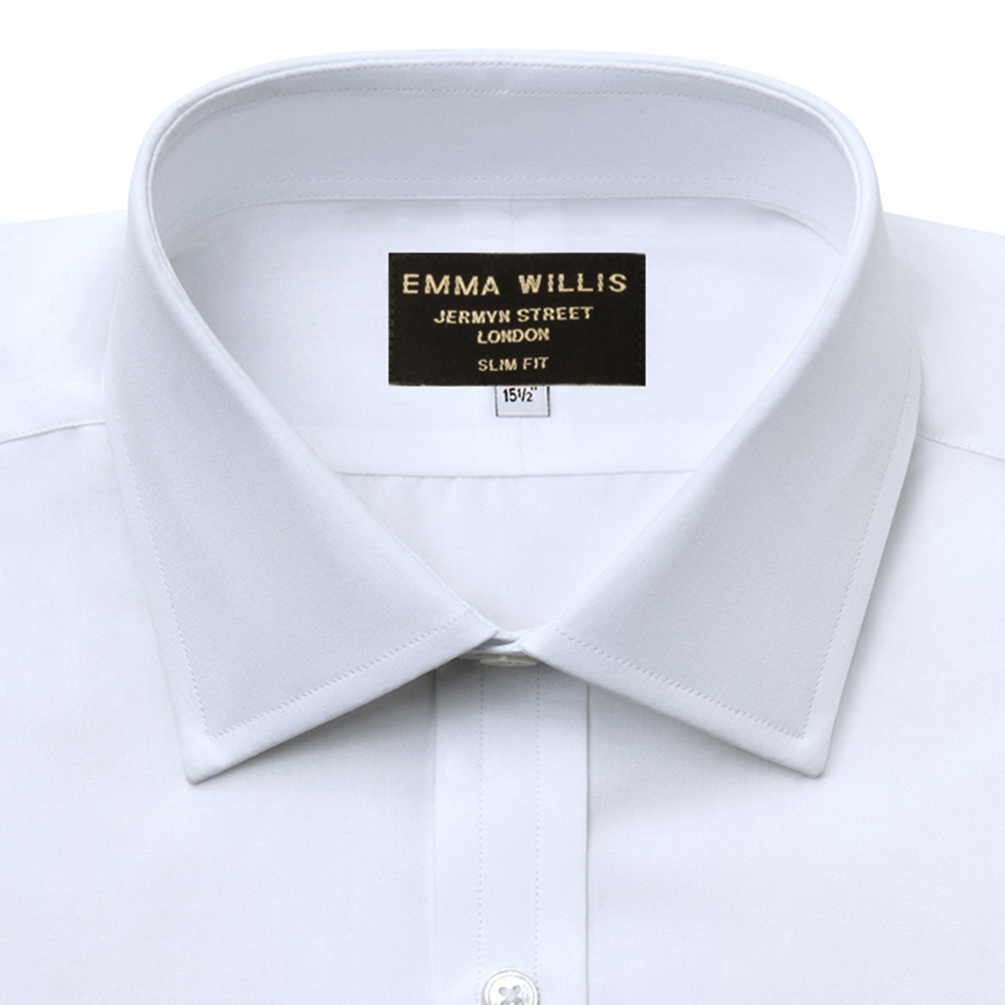 White Superior Cotton Shirt freeshipping - Emma Willis